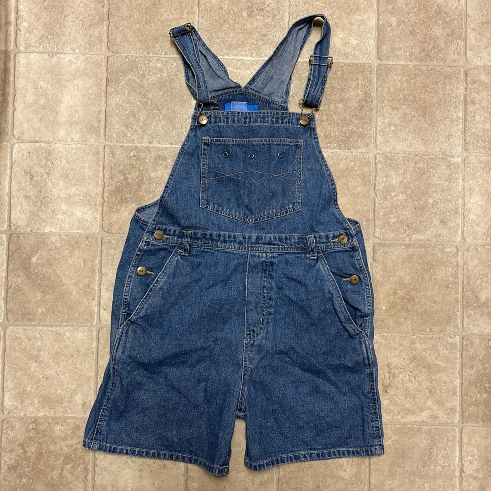 B.E. Blues Overall Shorts Small Measurement Blue Denim Good Condition
